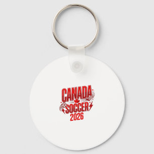Canada Soccer 2026 Soccer Bold Country Typography Key Ring