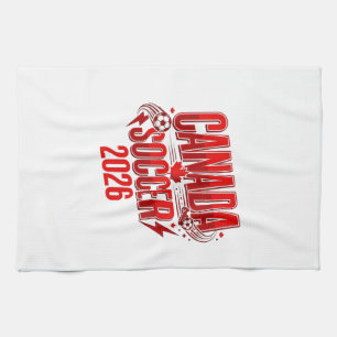 Canada Soccer 2026 Soccer Bold Country Typography Tea Towel