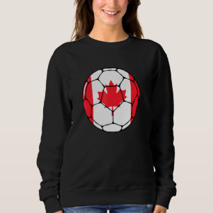 Canada Soccer Ball Flag Jersey Futbol Canadian Foo Sweatshirt