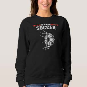 Canada Soccer Ball In Net  Canadian Football Suppo Sweatshirt