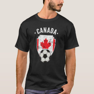 Canada Soccer Canada Flag Football Canadian Pride T-Shirt