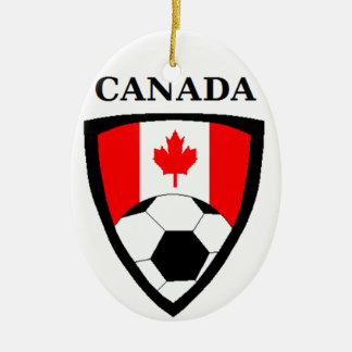 Canada Soccer Ceramic Tree Decoration