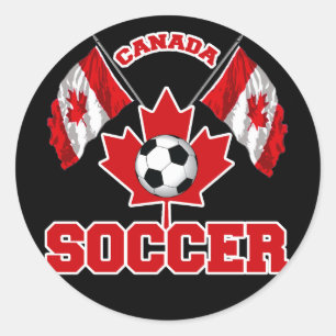 CANADA SOCCER CLASSIC ROUND STICKER