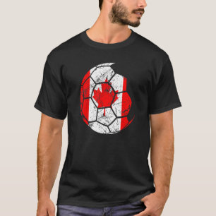 Canada Soccer National Team Support The Team Flag  T-Shirt