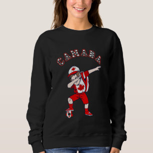 Canada Soccer Team Boy Dabbing Canadian Pride Cana Sweatshirt