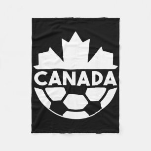 Canada Soccer Team Sports Flag Mapple Leaf Men Wom Fleece Blanket