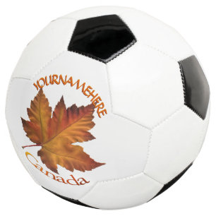 Canada Soccor Ball Personalised Maple Leaf Balls
