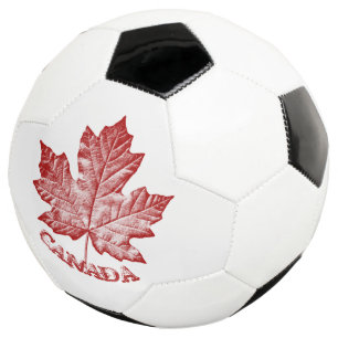 Canada Soccor Ball Personalised Maple Leaf Balls