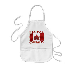 Canada Souvenir Apron Kid's I Love Canada Apron