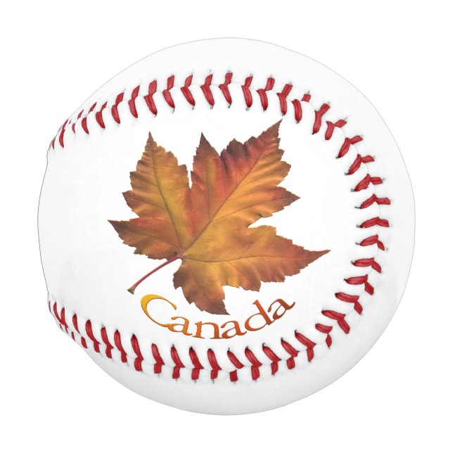 Canada Souvenir Baseballs Autumn Gold (Front Right)