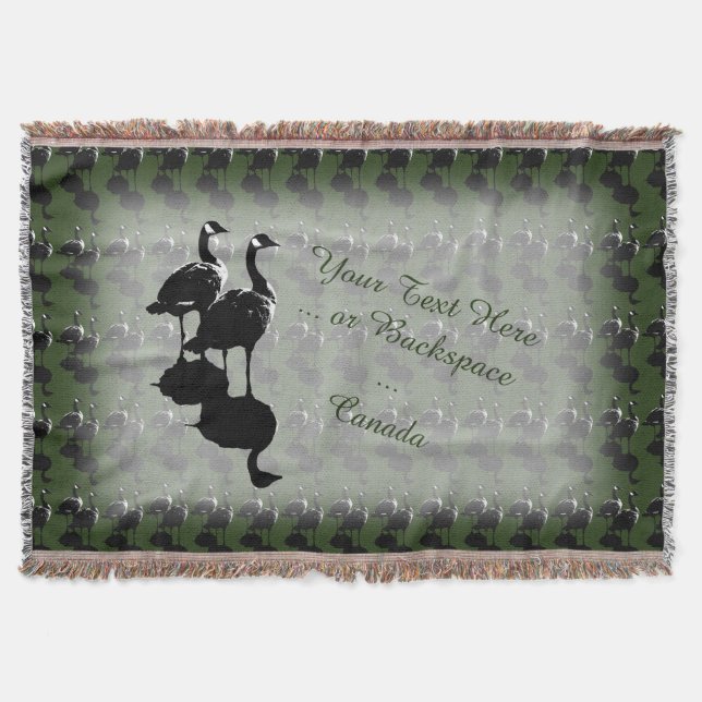 Canada Souvenir Blanket Canada Goose Throw Blanket (Front)