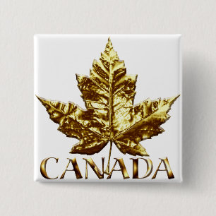 Canada Souvenir Button Gold Medal Canada Buttons