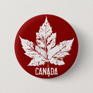 Canada Souvenir Buttons Canada Flag Maple Leaf Pin