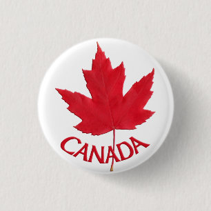 Canada Souvenir Buttons Canada Flag Maple Leaf Pin