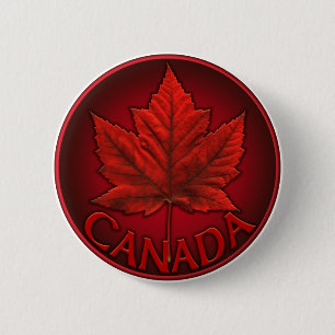 Canada Souvenir Buttons Canada Flag Maple Leaf Pin