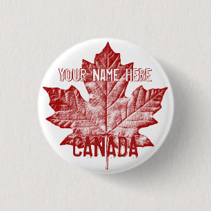 Canada Souvenir Buttons Personalised Canada Button
