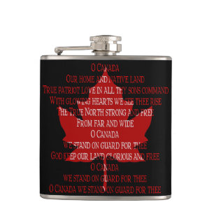 Canada Souvenir Flask Canadian Anthem Drink Flask