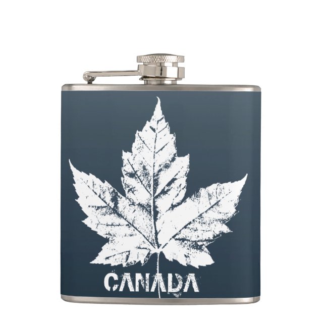 Canada Souvenir Flask Custom Canada Drink Flask (Front)