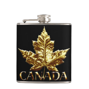 Canada Souvenir Flask Gold Medal Canada Flask