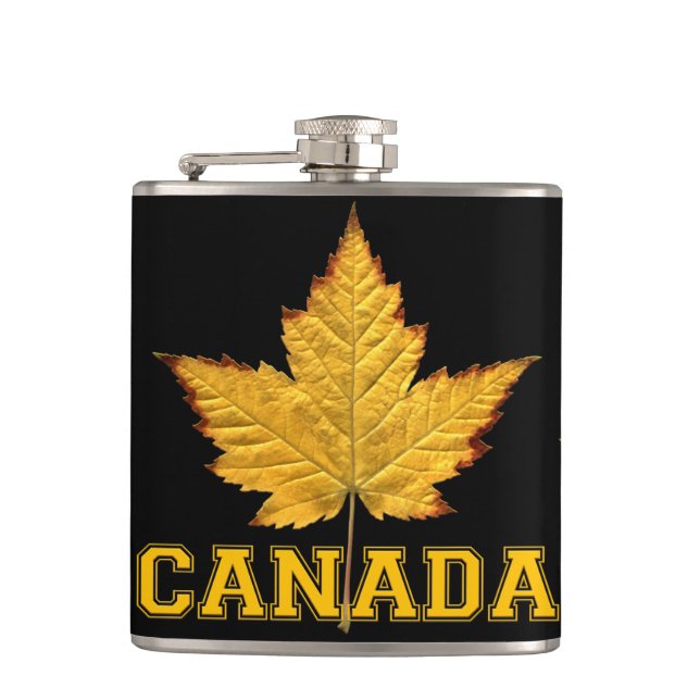 Canada Souvenir Flask Varsity Canada Drink Flask (Front)