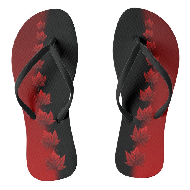 Canada Souvenir Flip Flop Sandals Canada Shoes (Footbed)