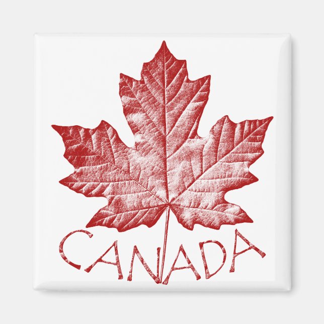 Canada Souvenir Fridge Magnet Canada Maple Leaf (Front)