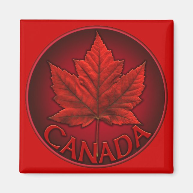 Canada Souvenir Fridge Magnet Canada Maple Leaf (Front)