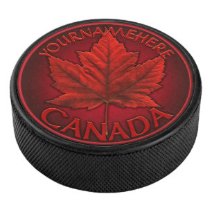 Canada Souvenir Hockey Puck Custom Canada Pucks