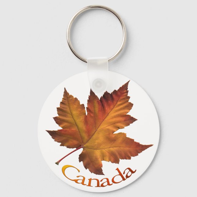 Canada Souvenir Key Chain Canada Maple Leaf Gift (Front)