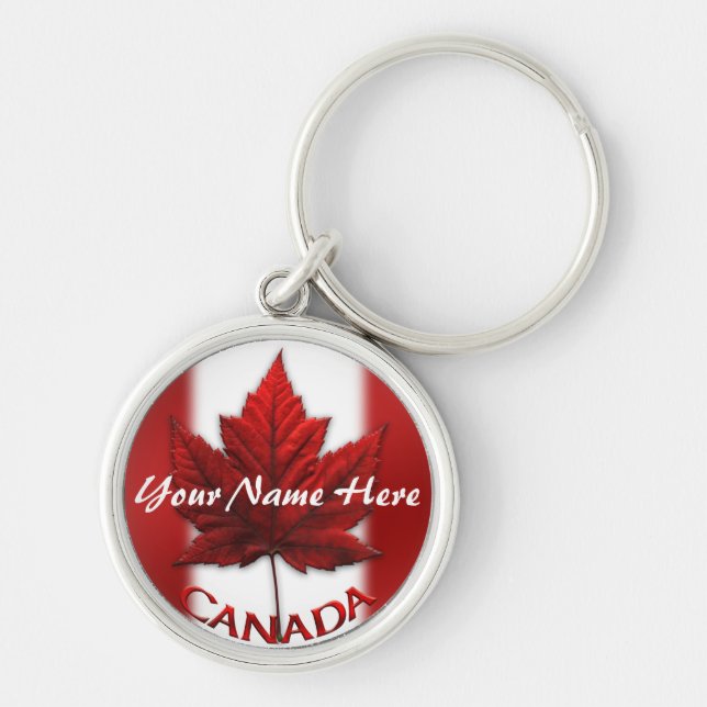 Canada Souvenir Key Chain Personalised Canada Gift (Front)