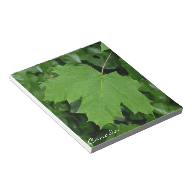 Canada Souvenir Notepad Canada Maple Leaf Gifts (Angled)