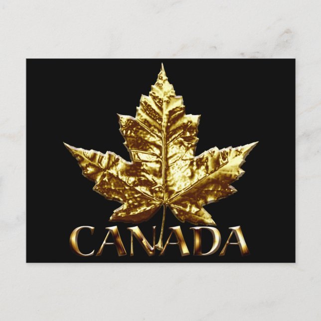 Canada Souvenir Postcards Gold Canada Medal Cards (Front)