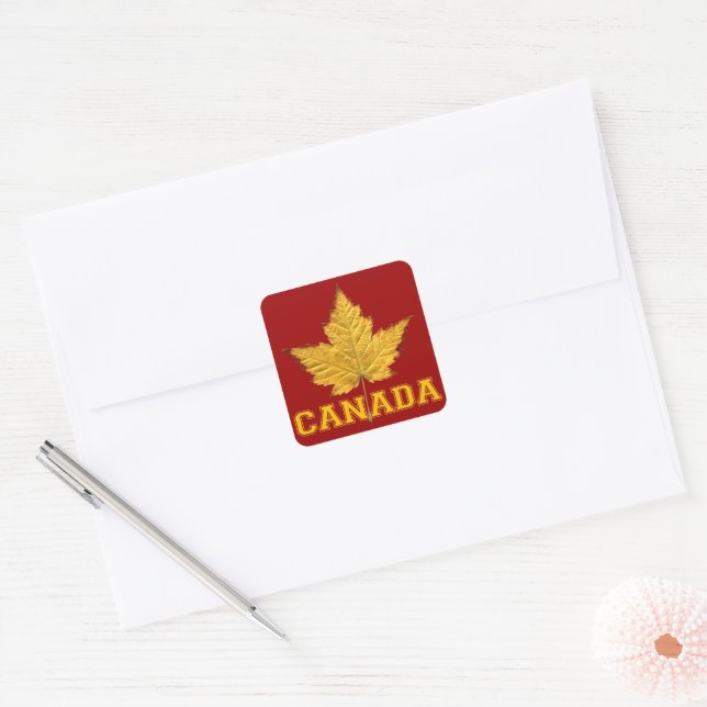 Canada Souvenir Stickers Maple Leaf Canada Sticker (Envelope)