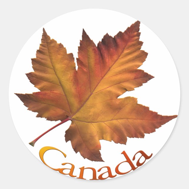 Canada Souvenir Stickers Maple Leaf Stickers (Front)