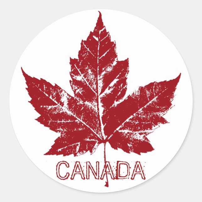 Canada Souvenir Stickers Personalised Stickers (Front)