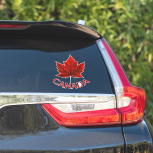 Canada Souvenir Stickers Red Maple Leaf Stickers