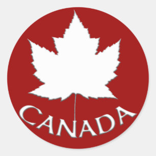 Canada Souvenir Stickers Red Maple Leaf Stickers