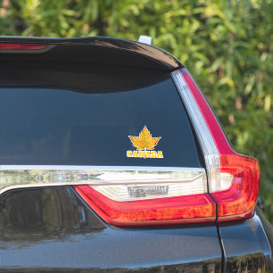Canada Souvenir Stickers Sporty Maple Leaf Decal