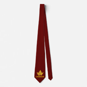 Canada Souvenir Tie Fun Canada Maple Leaf Ties