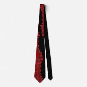 Canada Souvenir Tie Red Maple Leaf Canada Neckties