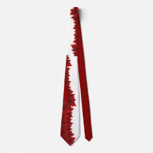 Canada Souvenir Tie Red Maple Leaf Canada Neckties