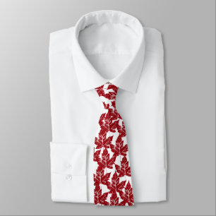 Canada Souvenir Tie Red Vintage Maple Leaf Tie
