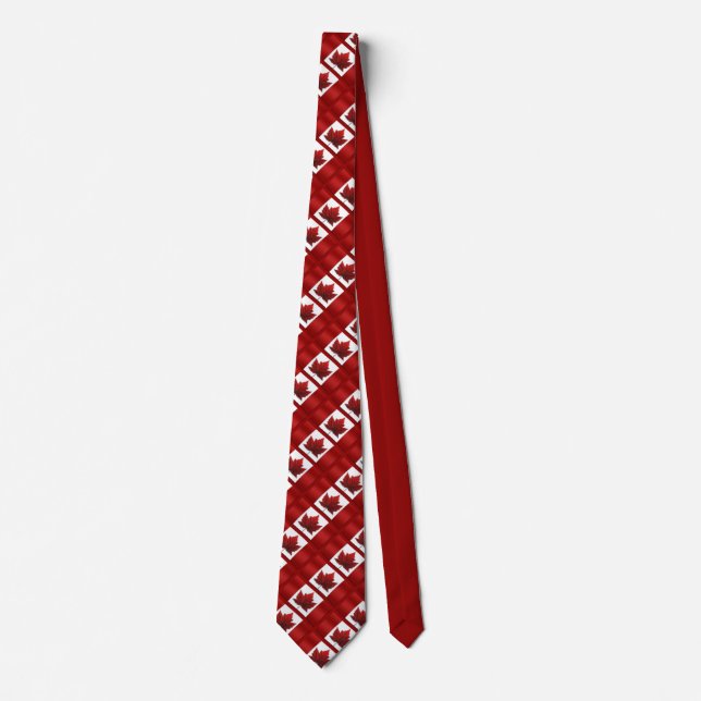 Canada Souvenir Ties Canada Flag Neckties Gifts (Front)
