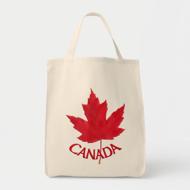 Canada Souvenir Tote Bags Canada Maple Leaf Bags (Front)