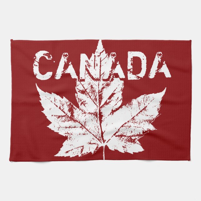 Canada Souvenir Towel Canadian Tea Towel Decor (Horizontal)