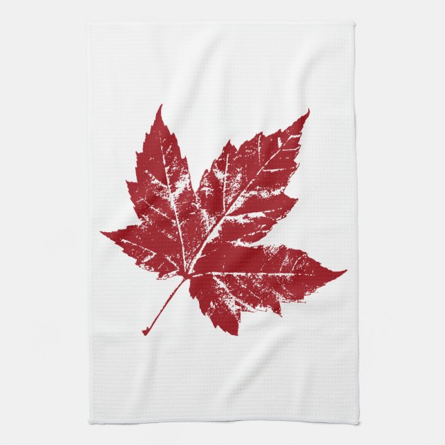 Canada Souvenir Towel Canadian Tea Towel Decor (Vertical)