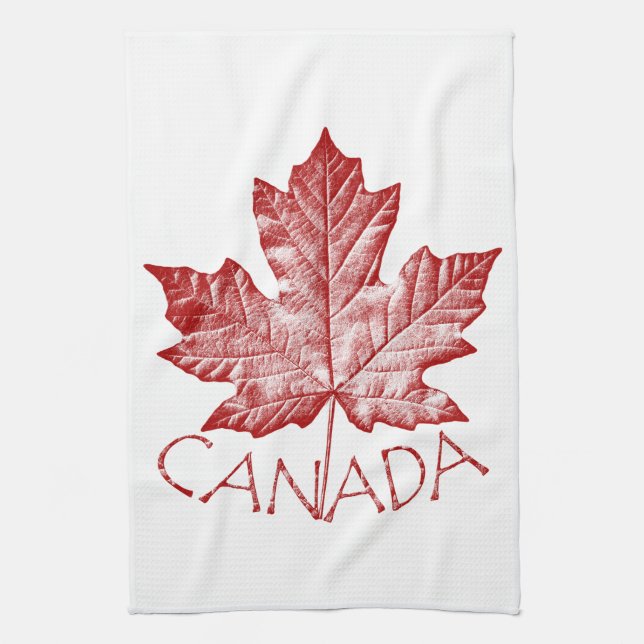 Canada Souvenir Towel Canadian Tea Towel Decor (Vertical)