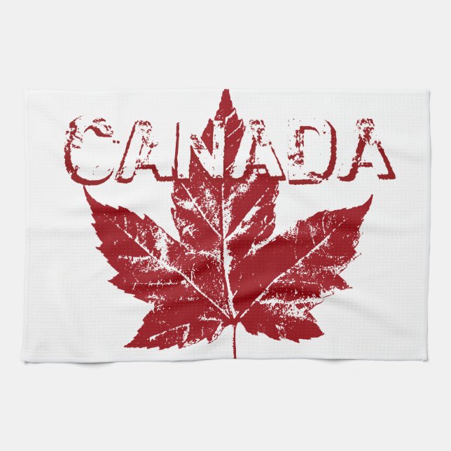 Canada Souvenir Towel Canadian Tea Towel Decor (Horizontal)