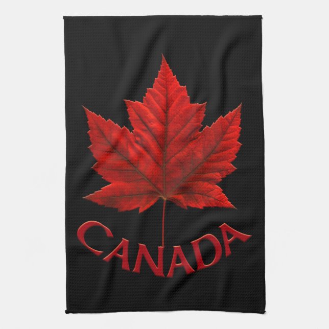 Canada Souvenir Towel Canadian Tea Towel Decor (Vertical)