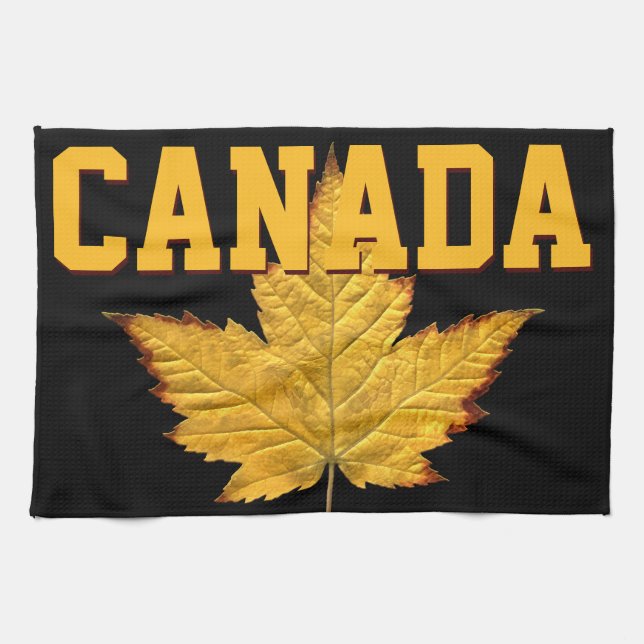 Canada Souvenir Towel Varsity Canada Tea Towel (Horizontal)